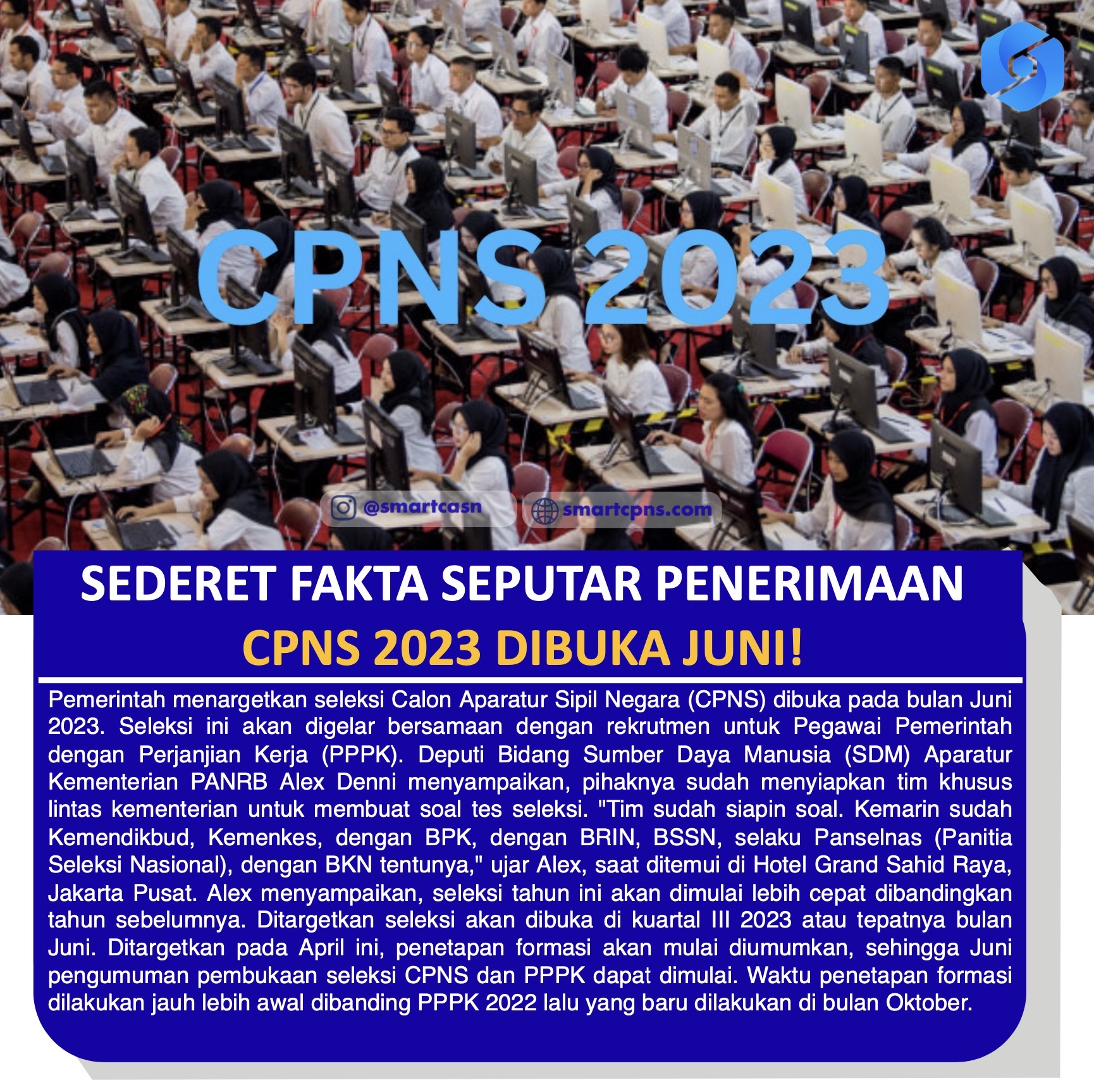 TAHAPAN SELEKSI CPNS 2023 DIMULAI APRIL